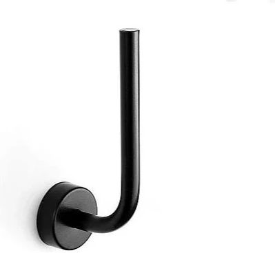 Kapitan Wall Mounted Paper Holder Black