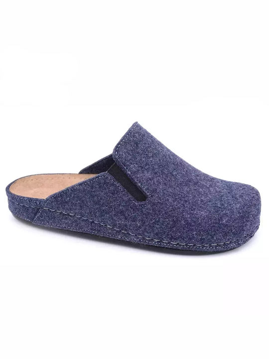 Comfort Way Shoes Papuci bărbați iarna Albastru