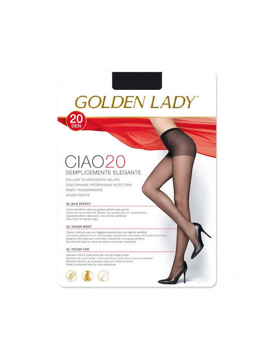 Golden Lady Γυναικείο Καλσόν Γραφίτης/off black/fumo