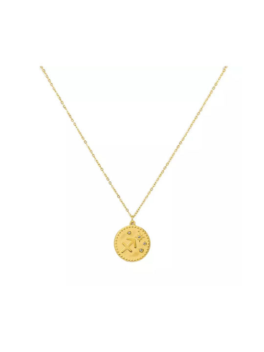 Necklace Zodiac Sign Gold Plated Sagittarius