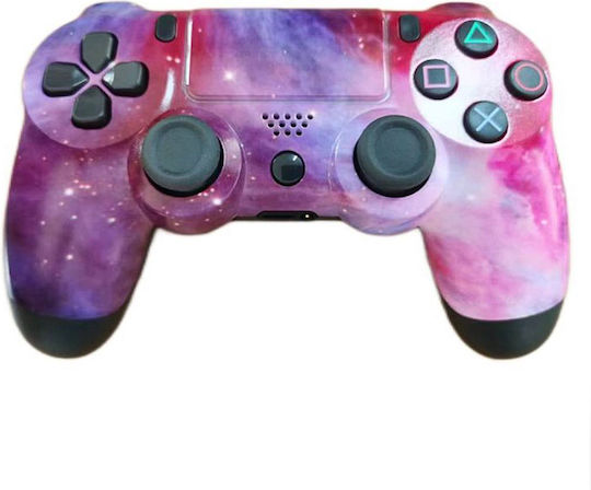 Pink Galaxy Ασύρματο Gamepad για PS4 Ροζ