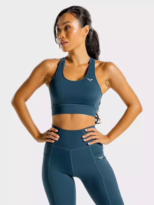 Squatwolf Core Women's Sports Bra without Padding Blue