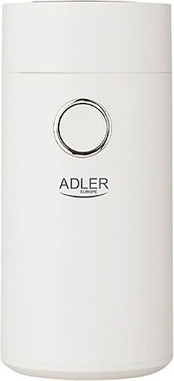 Adler Electric Coffee Grinder 150W for 75gr Beans Silver