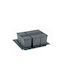 Gollinucci Waste Bin Waste Plastic Gray 1pcs
