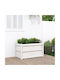 vidaXL Planter Box Wooden White 90x50x50cm.