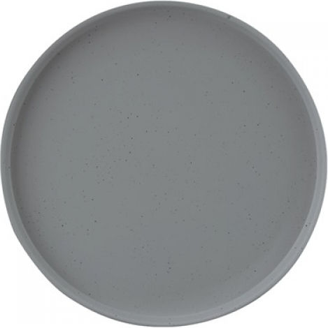 Servewell Teller Untiefe aus Melamin Gray mit Durchmesser 16cm 6Stück