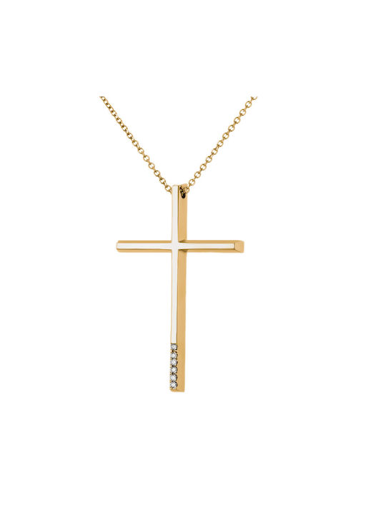 Katsigiannis Damen Gold Kreuz 18K