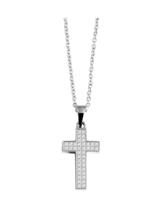 Akzent Women's Cross from Steel with Chain