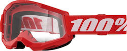 100% Ochelari de motocross Strata 2