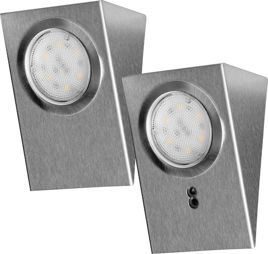 Orno Φωτιστικό Πάγκου Κουζίνας LED 2.5W Naturweiß mit Schalter und Bewegungssensor