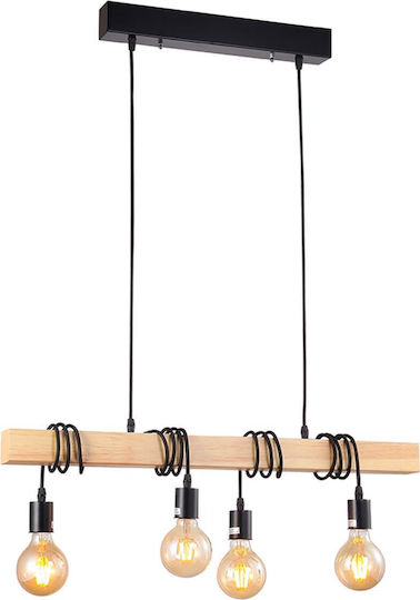 Artekko Lustră Suspendată Bej 70x10x30cm. Artekko Lustră Suspendată Bej 70x10x30cm.