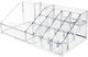 Kosmetikorganisator mit 16 Fächern Transparent 20x7x7cm