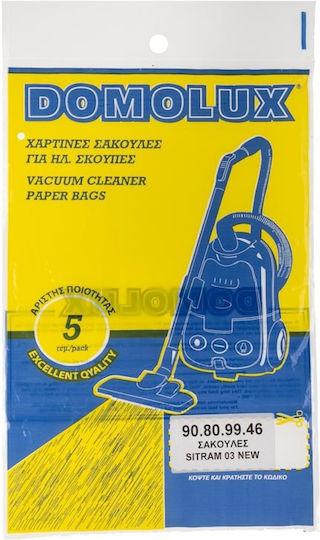 90809946 Sac Aspirator 5buc Compatibil cu Aspirator Sitram