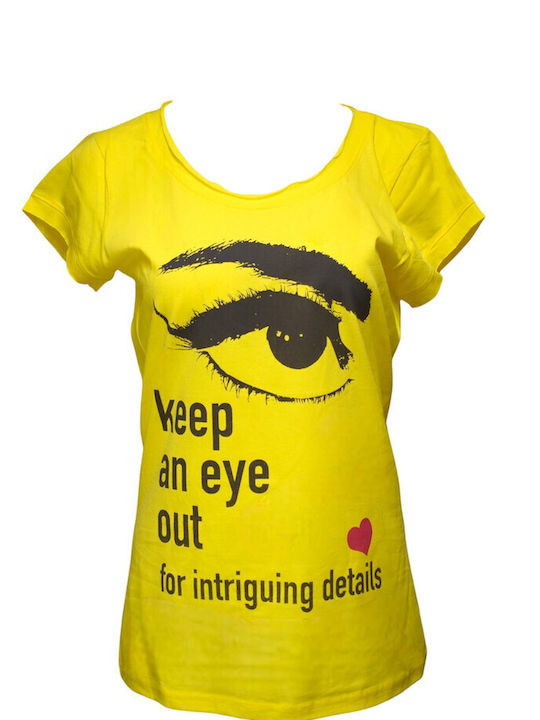 Bodymove Women's Athletic T-shirt Yellow