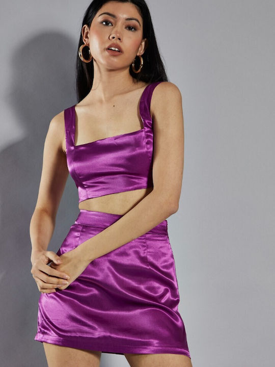Glamorous Women's Blouse Sleeveless Purple