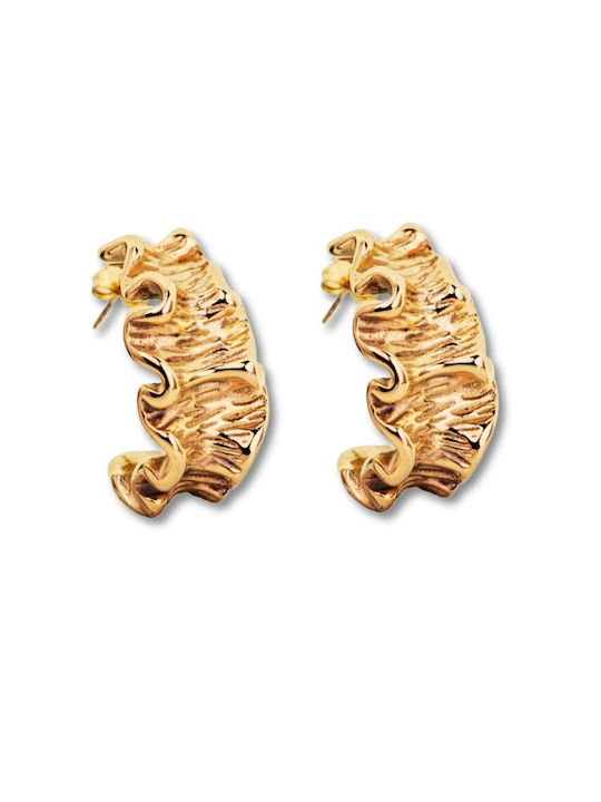 Paraxenies Earrings made of Steel Gold Plated