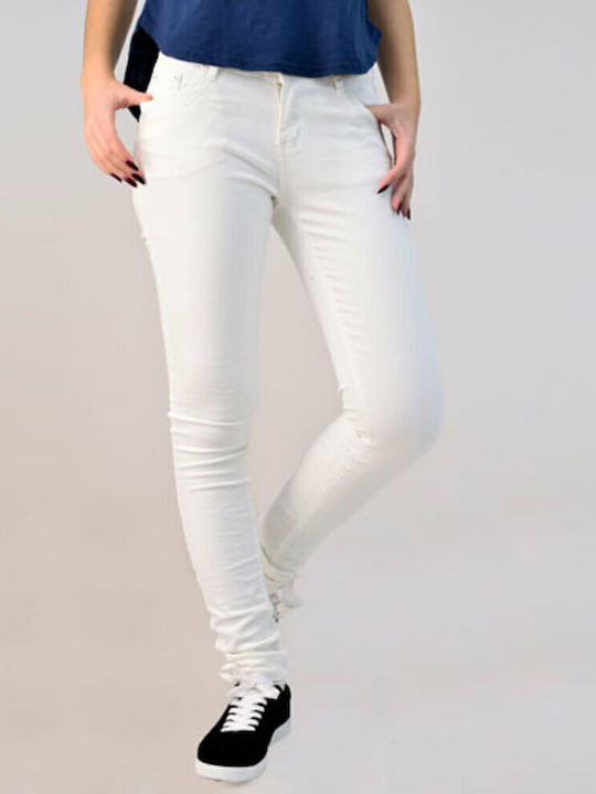 Potre Women's Cotton Trousers WHITE
