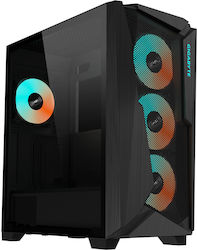 Gigabyte C301 Glass V2 Gaming Midi Tower Κουτί Υπολογιστή με RGB Φωτισμό Μαύρο