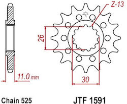 Yamaha Front Sprocket