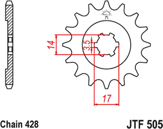 Kawasaki Front Sprocket for Modenas Kriss for Suzuki Address