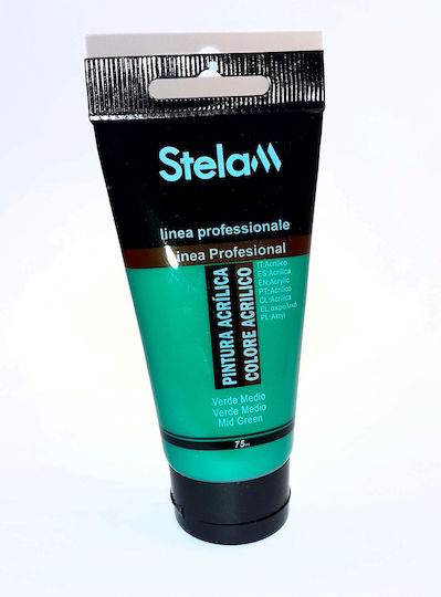 Stelan Сет акрилни бои за живопис Mid Green 75мл 1бр
