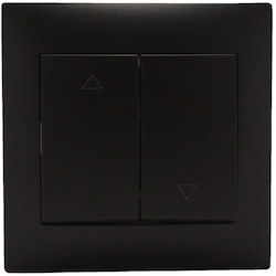 Redled Recessed Wall Switch Rolling Shutters Tw...