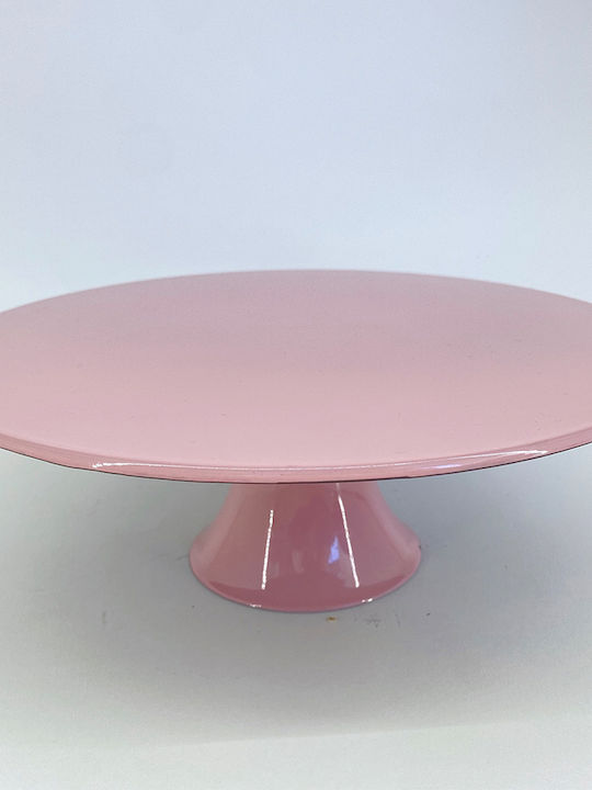 Riniotis Cake Stand Pink 10x10x29cm