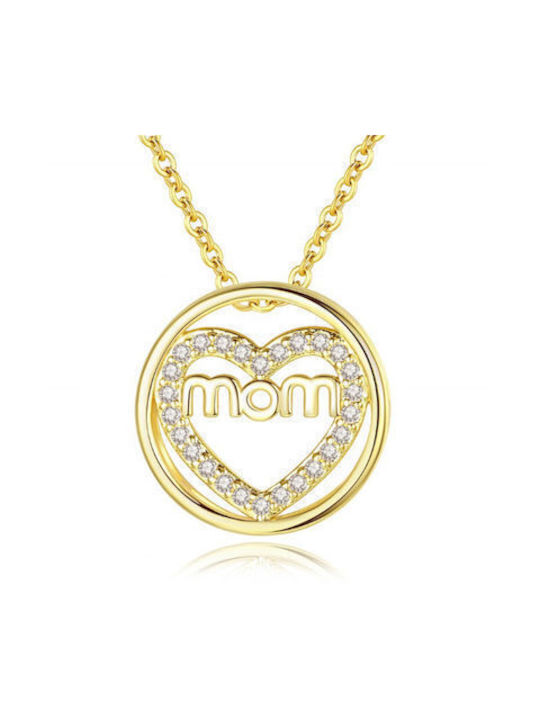 Necklace Mum Gold Plated