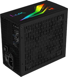 Aerocool LUX RGB 650W Черно Компютърно захранване Полумодулни 80 Plus Bronze