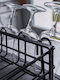 Moonstone Moonstone Geschirrabtropfer Metallisch Grau 60x29x14cm