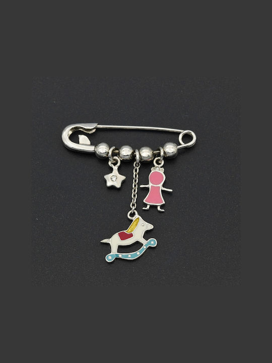 Child Safety Pin made of Silver