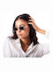 Max Air Le Club Women's Sunglasses with Gold Plastic Frame and Black Gradient Lens SG105