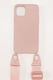 Luigi Strap Back Cover Silicone with Strap Pink (iPhone 11Pro (Apple))