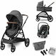 Maxi-Cosi Zelia S Trio Adjustable 3 in 1 Baby Stroller Suitable for Newborn Grey