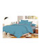 Le Blanc Bettbezug Doppelbett 200x240 Cotton Line Dolphin Blue - Grey