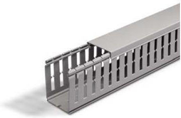 Arnocanali Cable Channel with Perforated Stand made of Plastic Gray 1m