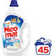 Neomat Total 2 σε 1 Υγρό Απορρυπαντικό Ρούχων με Άρωμα Αέρινη Φρεσκάδα 2.1lt (42 Μεζούρες)