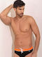 Men's Swimwear Slip Black with Patterns