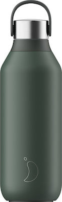 Chilly's Glass Thermos Stainless Steel BPA Free Green 500ml 22014