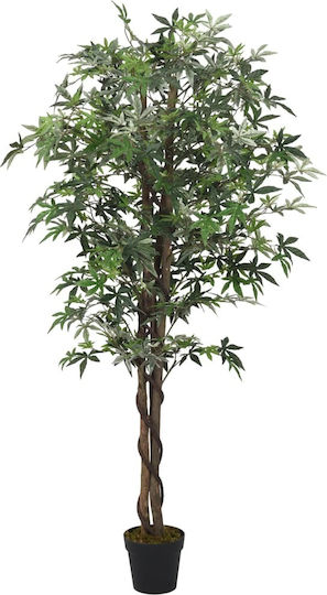 Künstliche Pflanze im Topf Ahorn Grün 150cm vidaXL