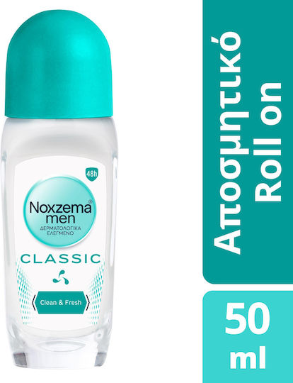 Noxzema Men Classic Clean & Fresh Deodorant 48h Roll-On 50ml