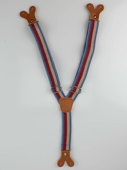 Vostex Kids Suspenders with 3 Clips Brown