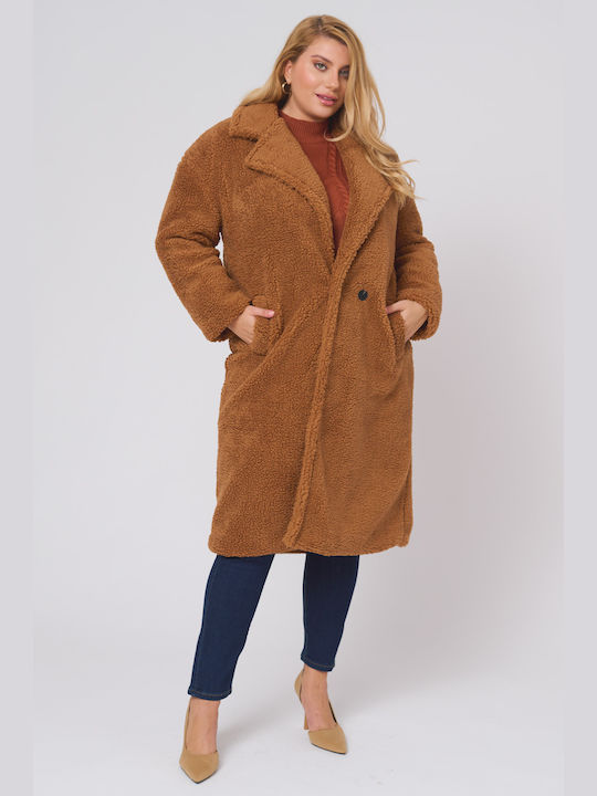 Women's Midi Coat Camel