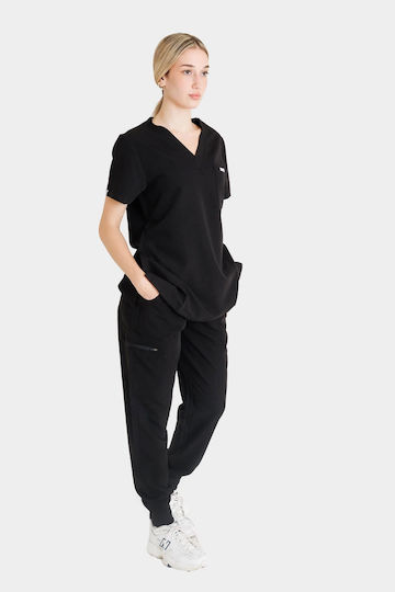 Dr. Scrub Γυναικείο Ιατρικό Παντελόνι Μαύρο