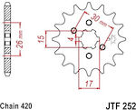 Front Sprocket for Honda C50