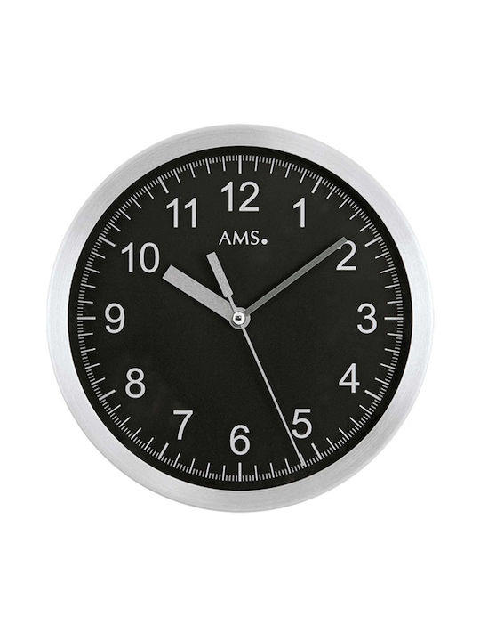 AMS Wall Clock Black