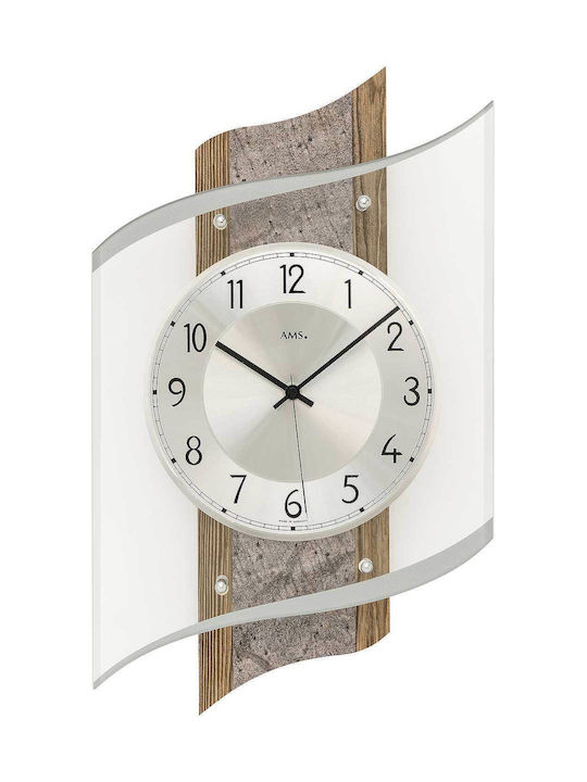 AMS Wall Clock Gray