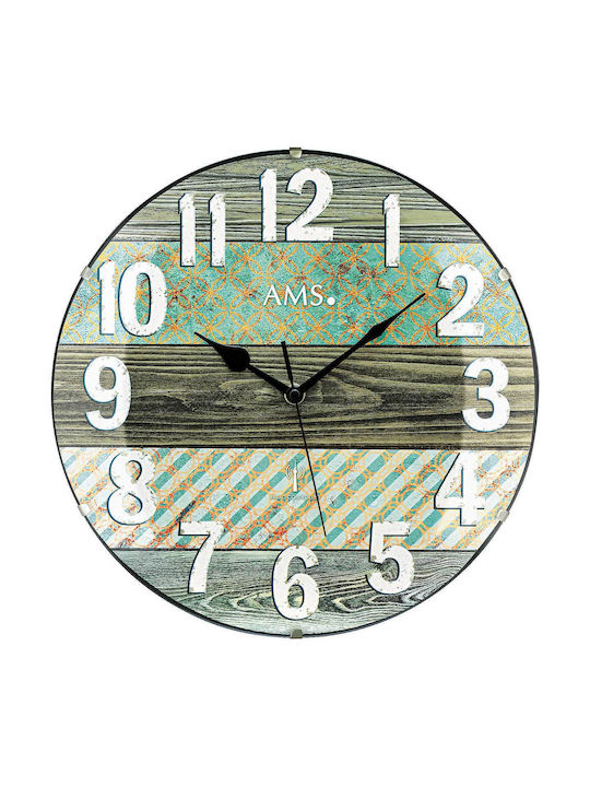 AMS Wall Clock Blue