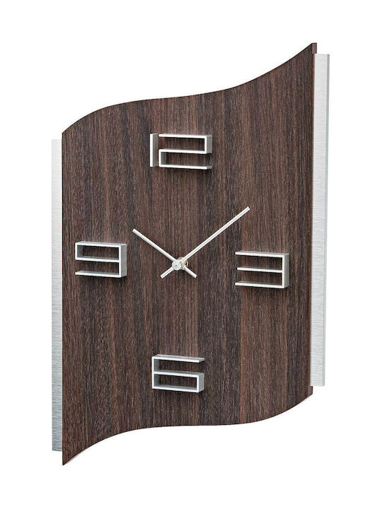 AMS Wall Clock Brown