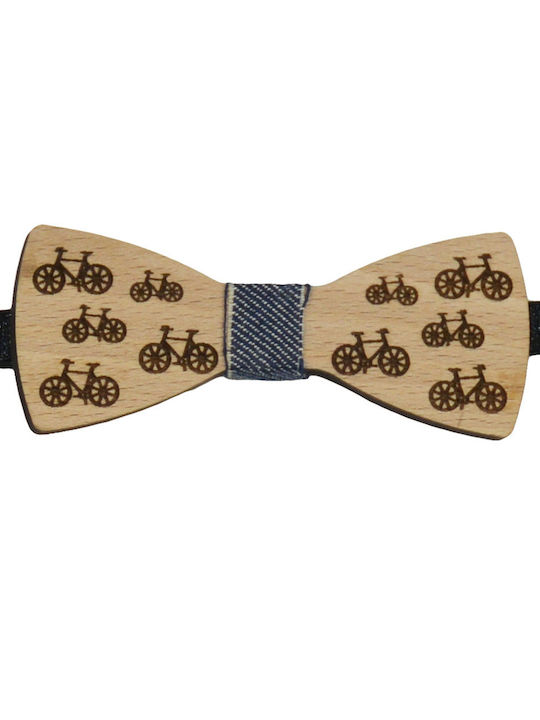 Energiers Kids Wooden Bow Tie Blue